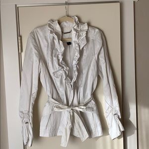 white, white house/ black market, dress coat